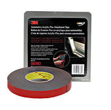 3M 06383  Automotive Acrylic Plus Attachment Tape  Black - Kustom Paint Supply