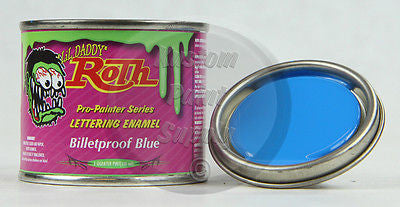 1/4 pint - Lil' Daddy Roth Pinstriping Enamel - Billetproof Blue - Kustom Paint Supply