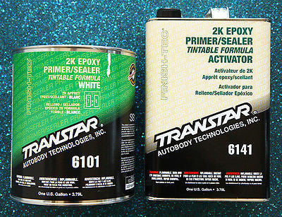 TRANSTAR 6101 6141  2k Epoxy White Primer / Sealer 1Gal Kit - Kustom Paint Supply