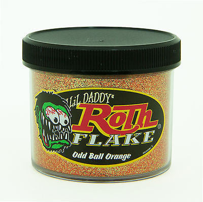 Lil' Daddy Roth Metal Flake Standard Series  Odd Ball Orange 2oz - Kustom Paint Supply