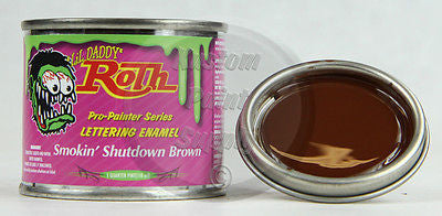 1/4 Pint - Lil' Daddy Roth Pinstriping - Smokin' Shutdown Brown - Kustom Paint Supply