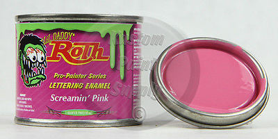 1/4 Pint - Lil' Daddy Roth Pinstriping Enamel - Screamin' Pink - Kustom Paint Supply